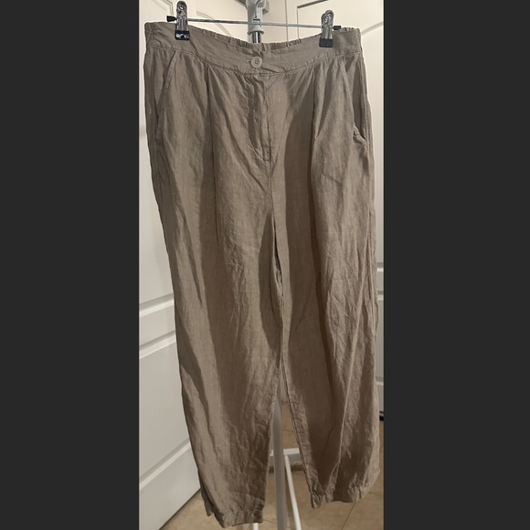 Women's 100% Linen Pants Holebrook Sweden Size Small LIKE NEW - Picture 3 of 9